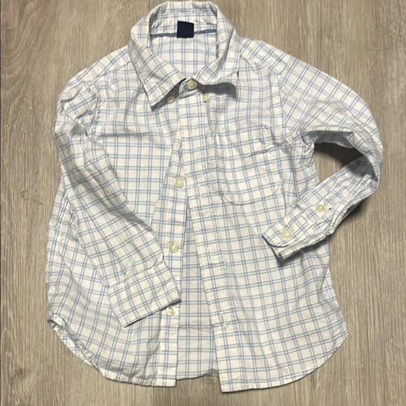 4/$30 Gap Plaid Button-Up Shirt 3T - Picture 1 of 1